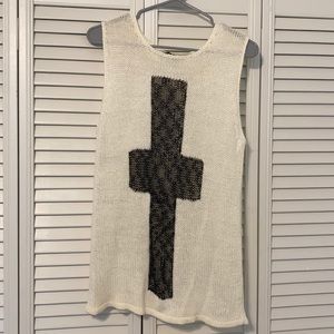 Cross Grunge Knit Sweater